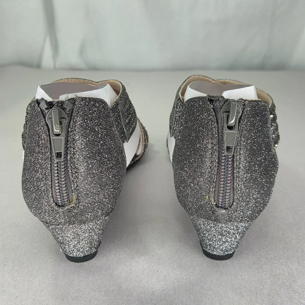 NWT Charter Club Women's Ginifur Wedge Sandals - Pewter - Picture 4 of 7